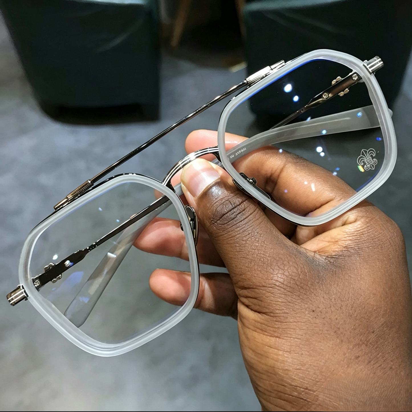Prescription Glasses, Double Bridge Square Optical Frames