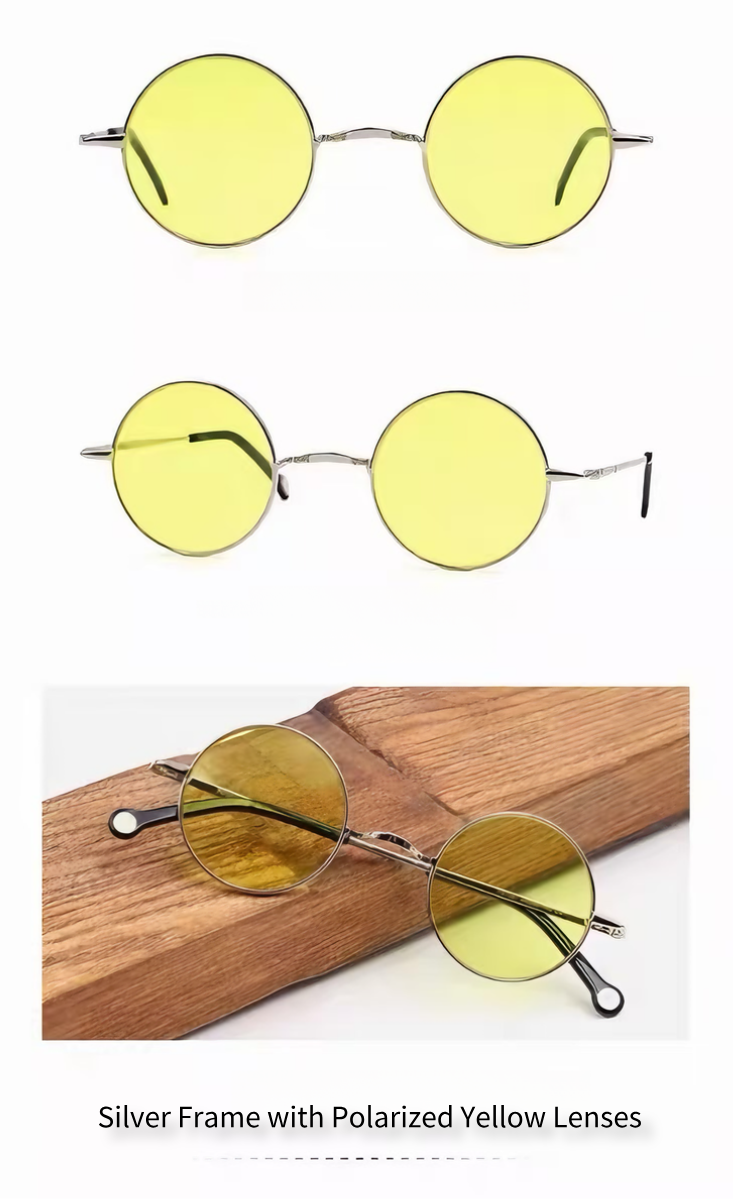 Prescription Sunglasses｜Retro Round Metal, Multiple Frame & Lens Color Options