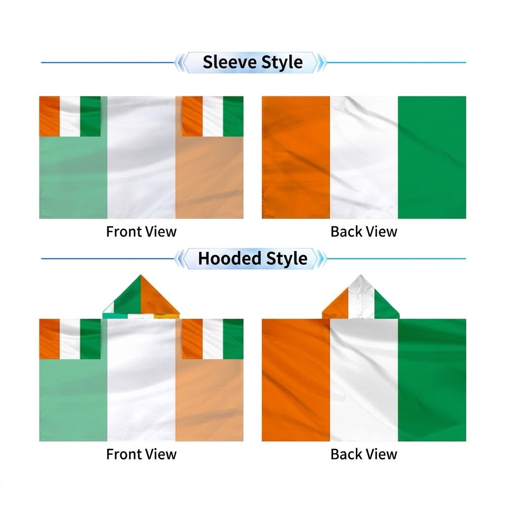2026 World Cup National Flag Cape, 48 Countries Available, Hooded / Sleeve Tube 2 Styles