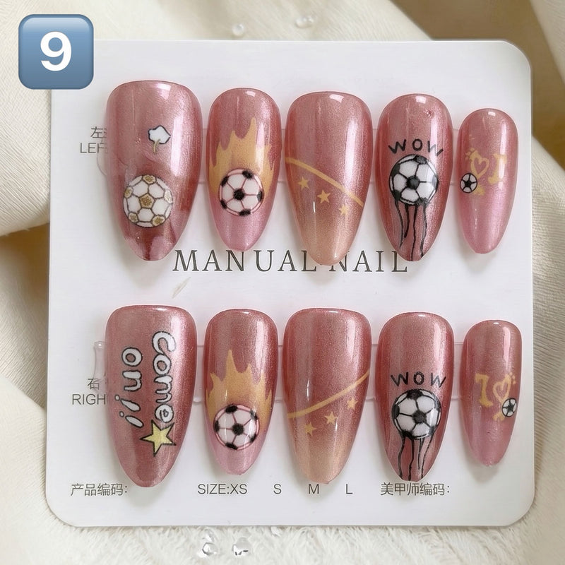Press On Nails 30Pcs, Free Jelly Glue & Nail File