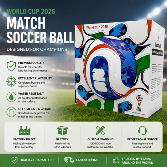 2026 World Cup 5# PU Training Match Football | Inflation Kit & Custom Gift Box