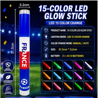 15 Colors LED World Cup Cheer Stick | 8 National Teams Available