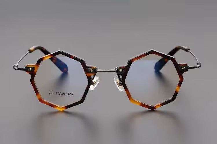 Prescription Glasses | Geometric Hexagonal β-Titanium Optical Frames