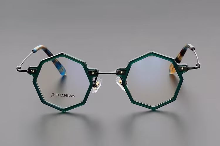 Prescription Glasses | Geometric Hexagonal β-Titanium Optical Frames