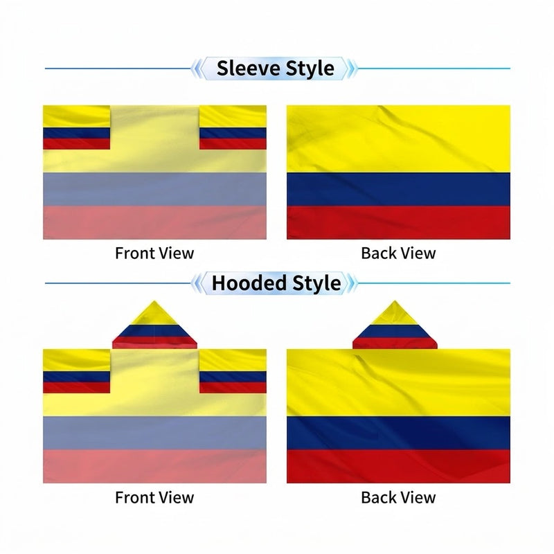 2026 World Cup National Flag Cape, 48 Countries Available, Hooded / Sleeve Tube 2 Styles