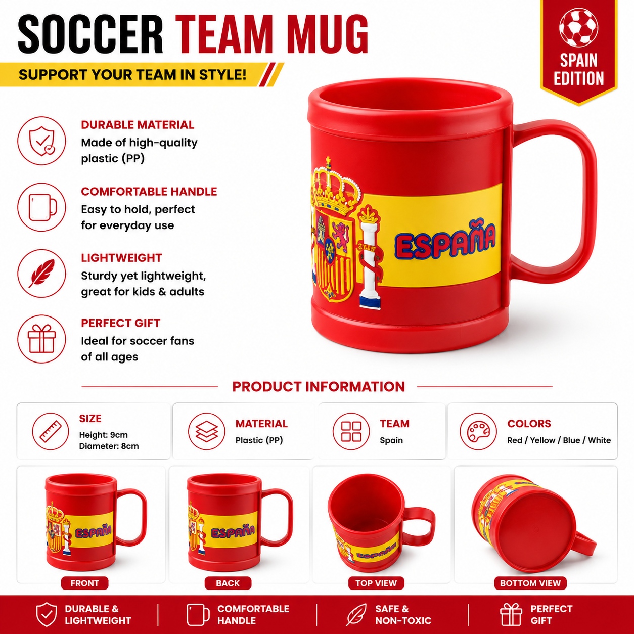 2026 World Cup National Team Ceramic Mug Fan Flag Print Souvenir Cup