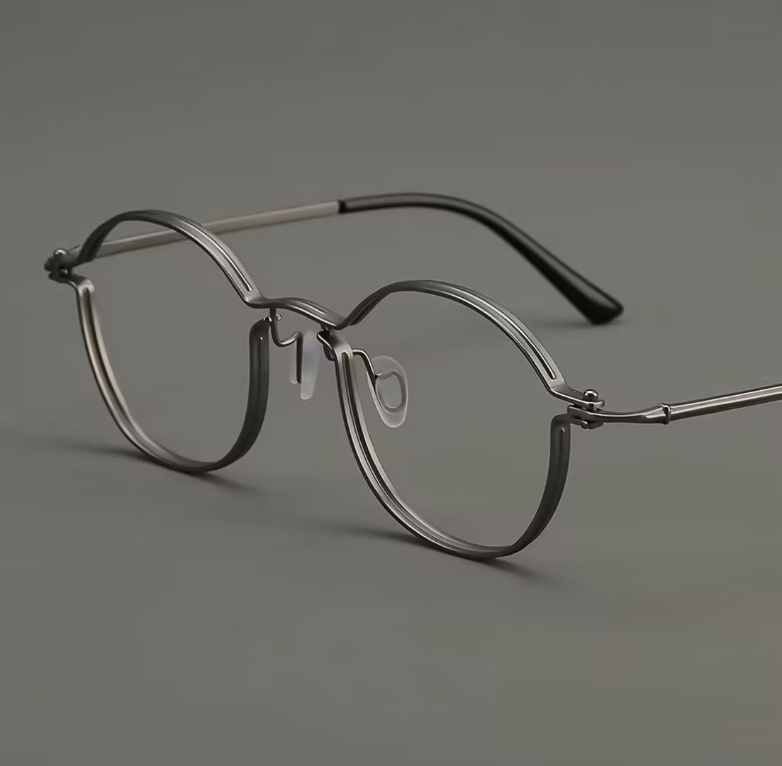 Prescription Glasses | Ultra Thin Wire Titanium Oval Optical Frames