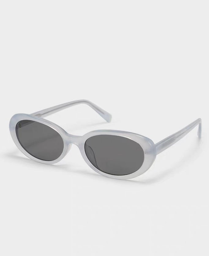 Prescription Sunglasses | French Cream Retro Oval Acetate,  Vintage Soft Tone Oval Frame Fashion Shades