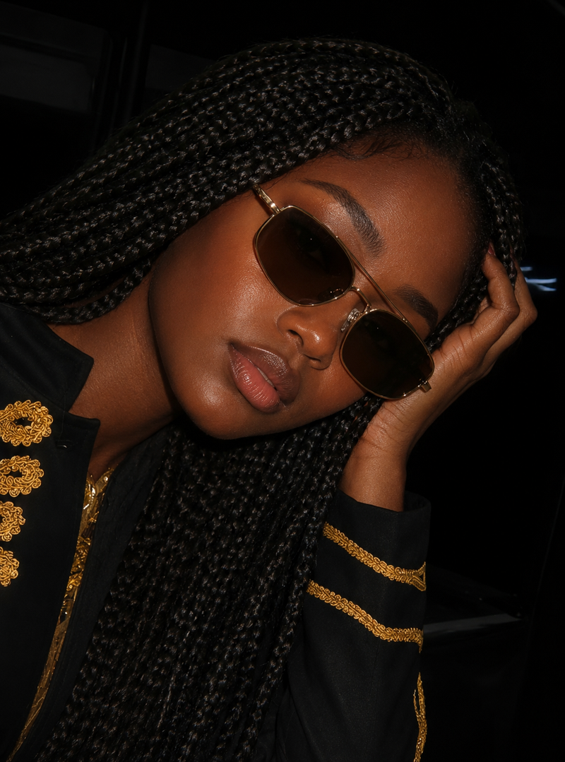 Prescription Sunglasses | Vintage Double Bridge Metal Frame