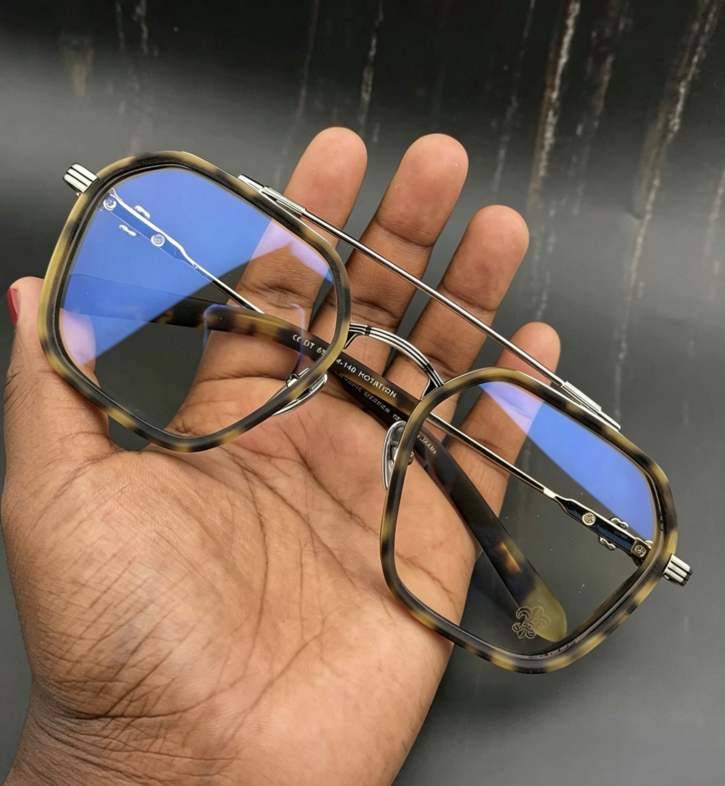 Prescription Glasses, Double Bridge Square Optical Frames