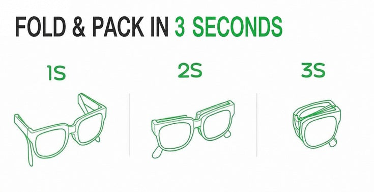 Kids Sunglasses, UV400 Folding Protective Outdoor Frame