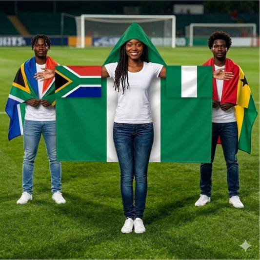2026 World Cup National Flag Cape, 48 Countries Available, Hooded / Sleeve Tube 2 Styles
