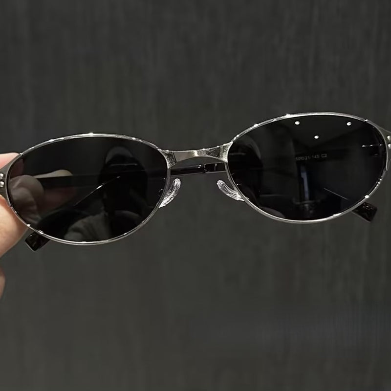 Prescription Sunglasses Tech Metallic Oval Frame