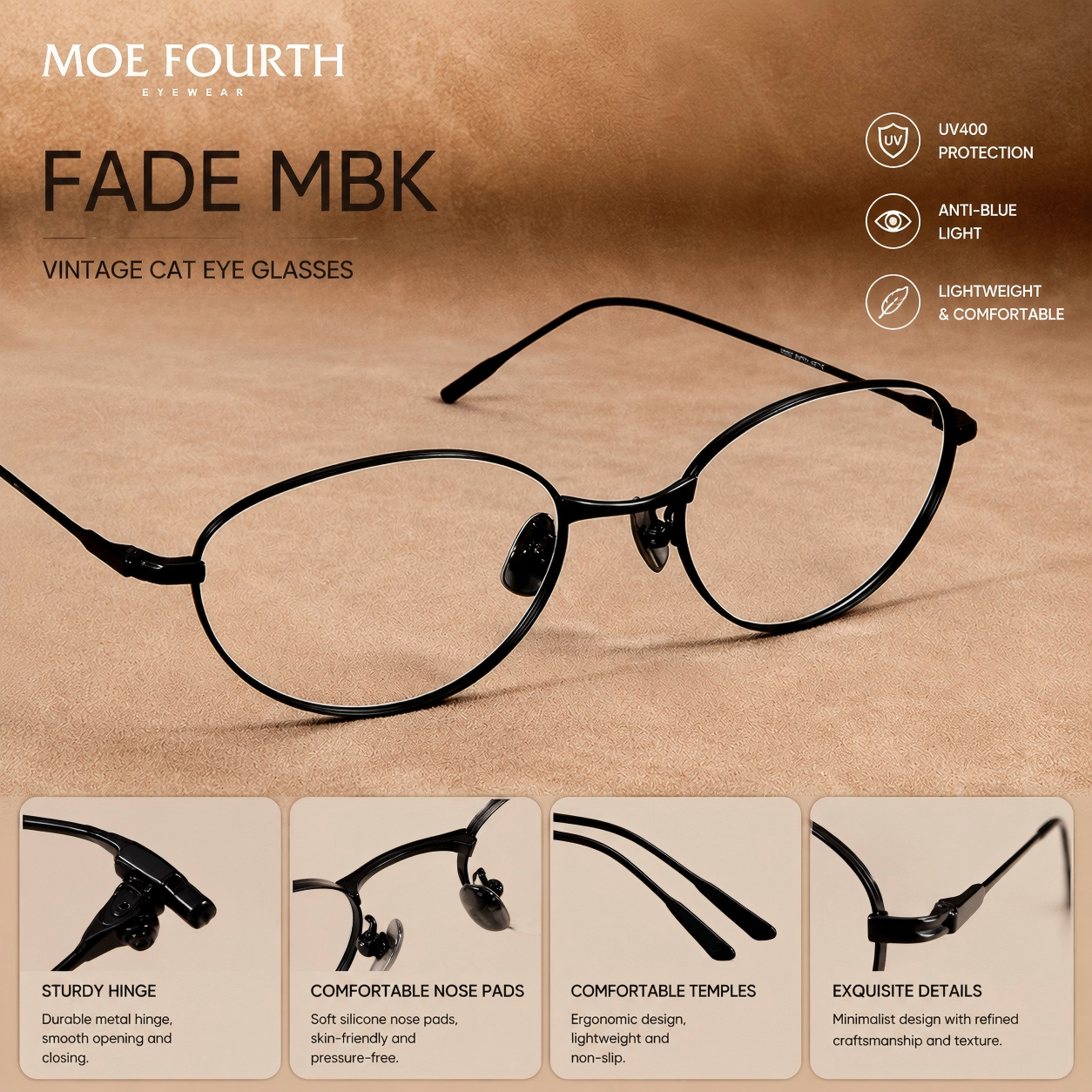 Prescription Glasses | Rimless Minimal Metal Frame