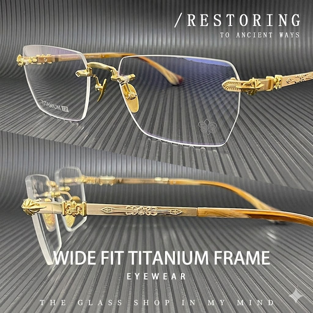 Prescription Men’s Eyeglasses | Vintage Rimless Photochromic Glasses