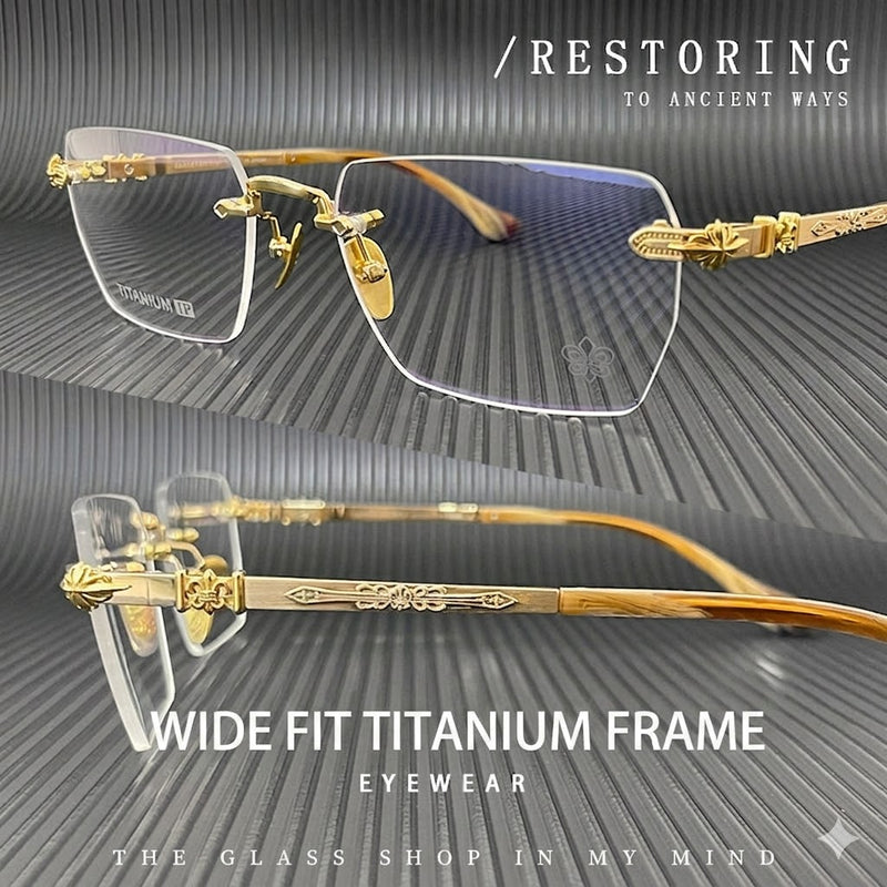Prescription Men’s Eyeglasses | Vintage Rimless Photochromic Glasses