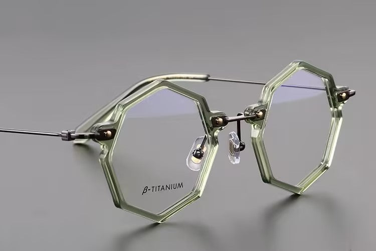 Prescription Glasses | Geometric Hexagonal β-Titanium Optical Frames