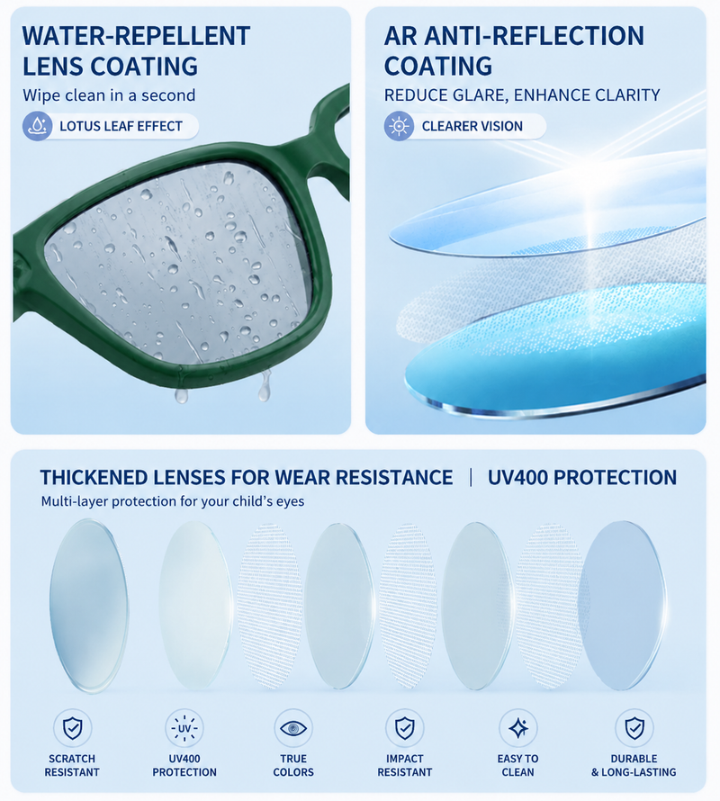 Kids Sunglasses, UV400 Lightweight for 0-12 Years Old