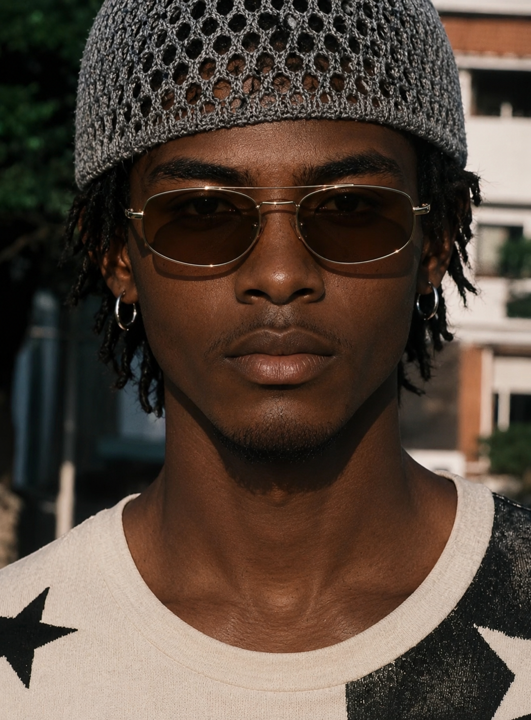 Prescription Sunglasses | Vintage Double Bridge Metal Frame