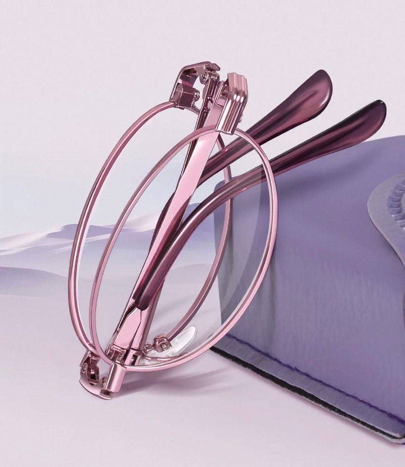 Foldable Multifocal Prescription Reading Glasses for Women