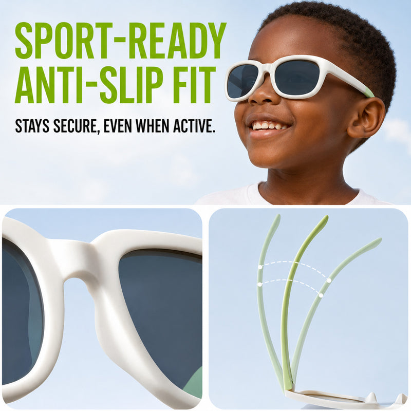 Kids Sunglasses, UV400 Protective Outdoor Sunshade Frame