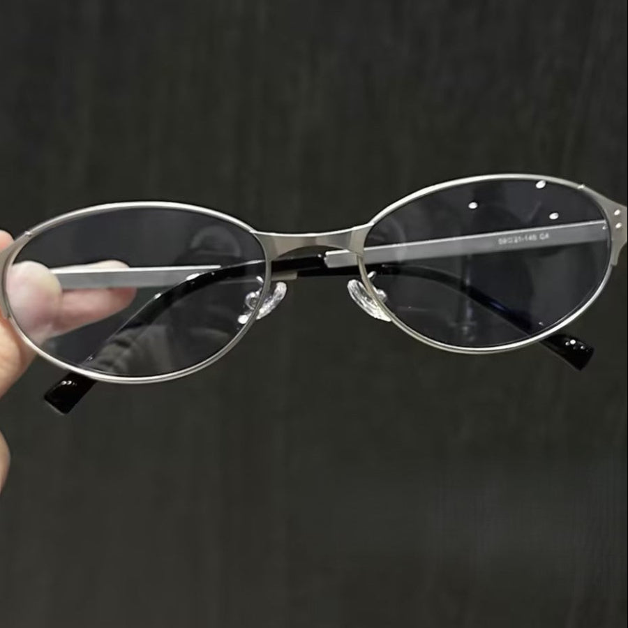 Prescription Sunglasses Tech Metallic Oval Frame