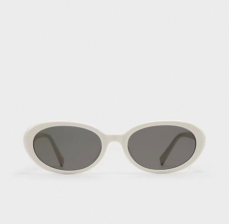 Prescription Sunglasses | French Cream Retro Oval Acetate,  Vintage Soft Tone Oval Frame Fashion Shades