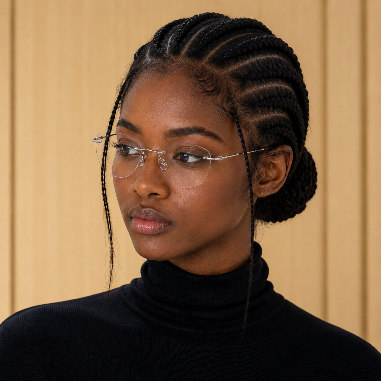 Women Minimal Rimless Glasses | Thin Fashion Eyewear