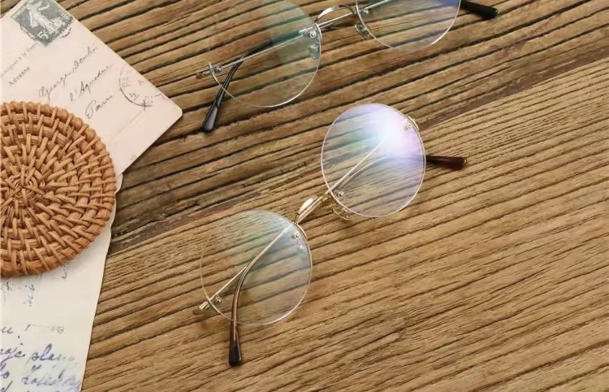 Prescription Glasses | Vintage Rimless Round Optical Frames