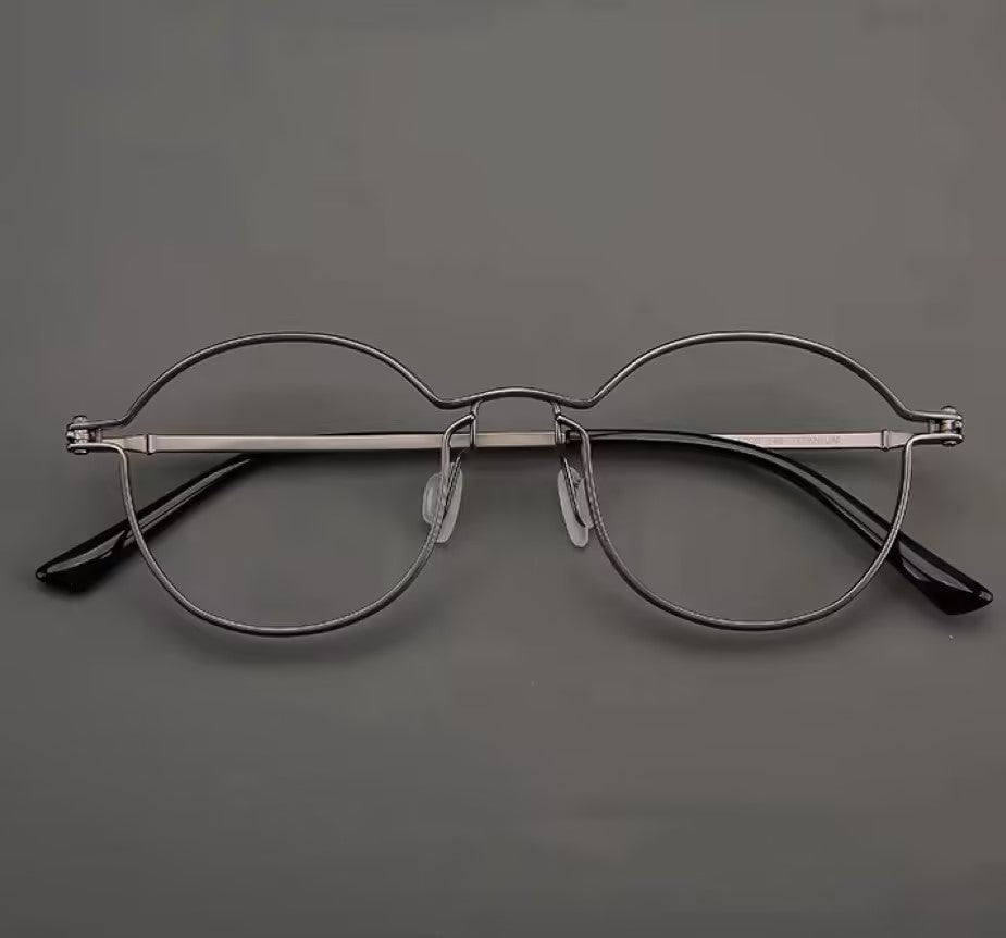 Prescription Glasses | Ultra Thin Wire Titanium Oval Optical Frames