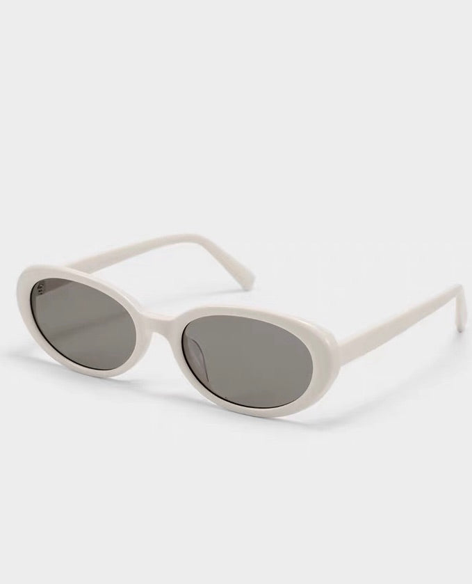 Prescription Sunglasses | French Cream Retro Oval Acetate,  Vintage Soft Tone Oval Frame Fashion Shades
