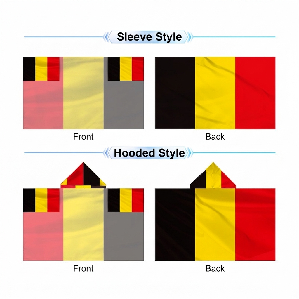 2026 World Cup National Flag Cape, 48 Countries Available, Hooded / Sleeve Tube 2 Styles