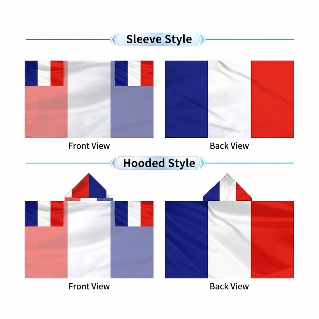 2026 World Cup National Flag Cape, 48 Countries Available, Hooded / Sleeve Tube 2 Styles