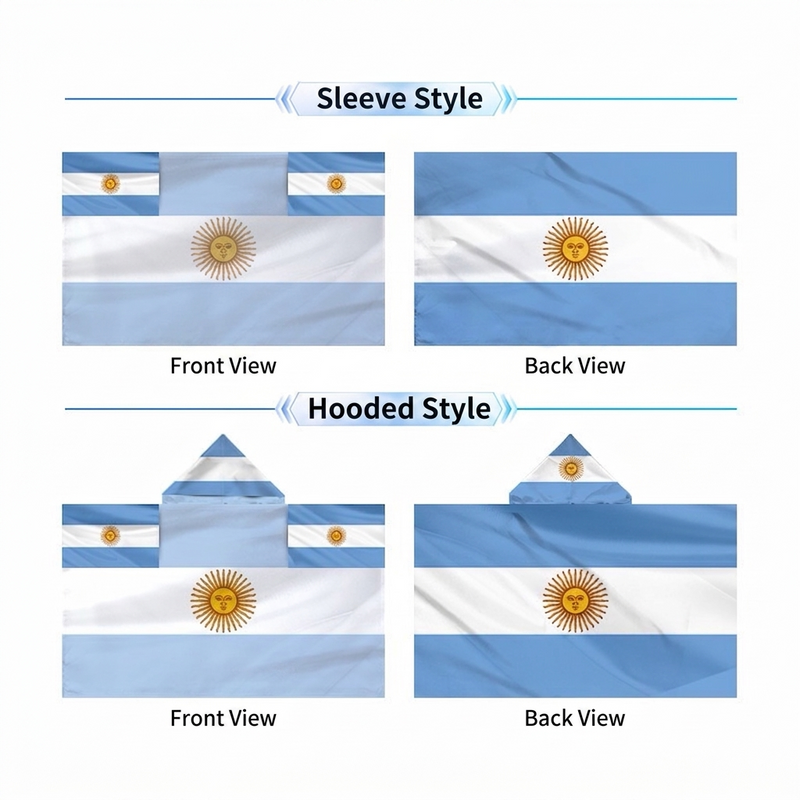 2026 World Cup National Flag Cape, 48 Countries Available, Hooded / Sleeve Tube 2 Styles
