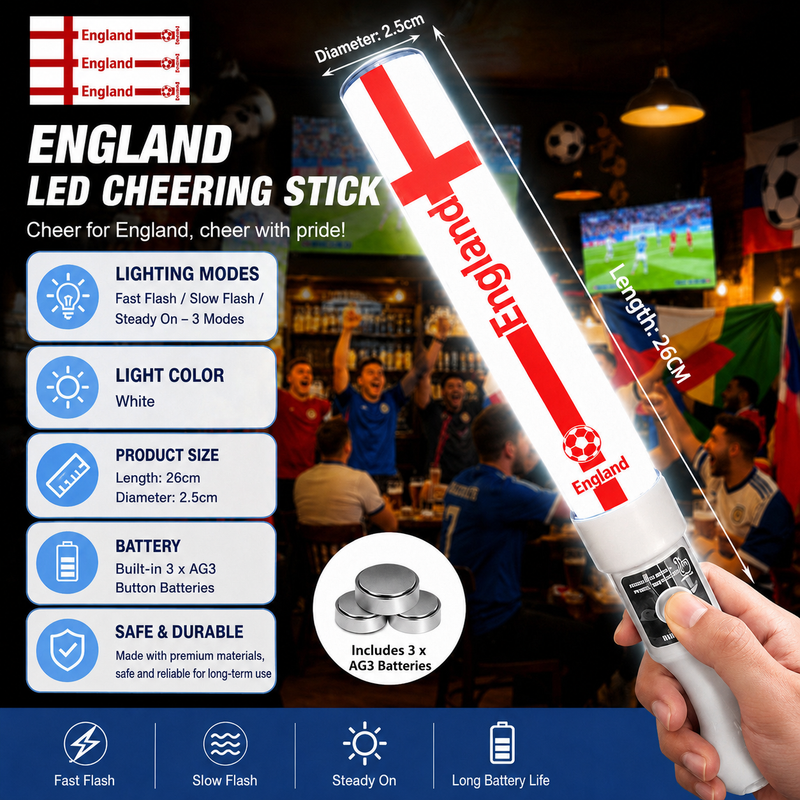World Cup LED Light Up Cheer Sticks For Football Match Party
