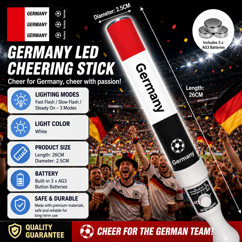 World Cup LED Light Up Cheer Sticks For Football Match Party