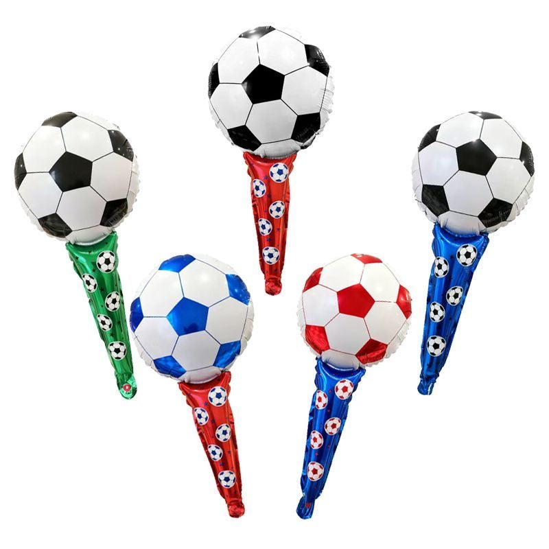 10 Pack World Cup Football Foil Cheer Sticks For Fans & Kids