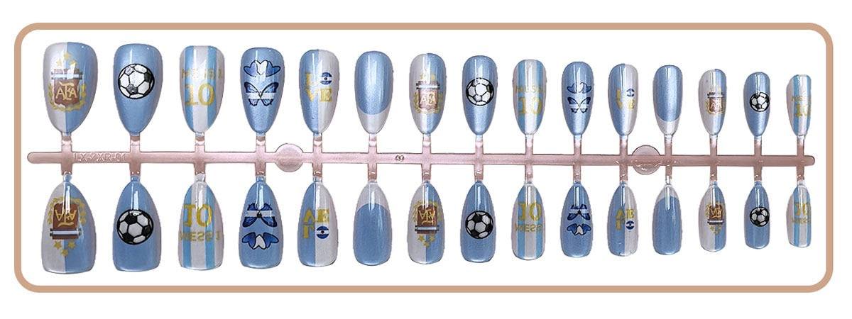 Press On Nails 30Pcs, Free Jelly Glue & Nail File