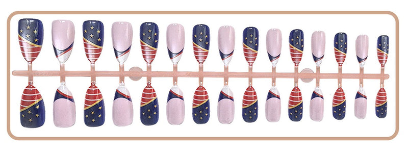 Press On Nails 30Pcs, Free Jelly Glue & Nail File