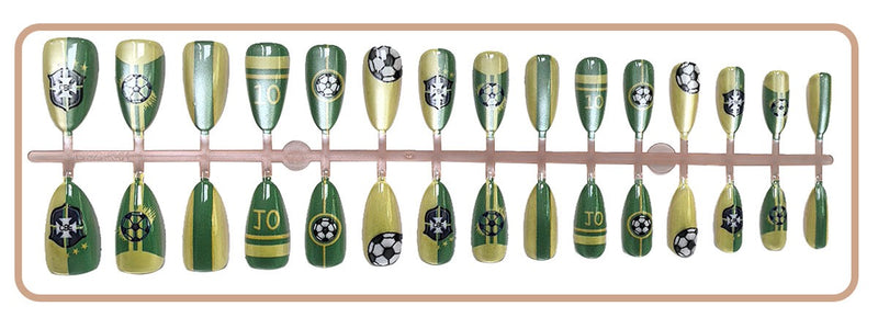Press On Nails 30Pcs, Free Jelly Glue & Nail File