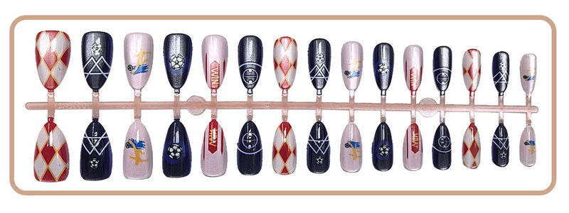 Press On Nails 30Pcs, Free Jelly Glue & Nail File