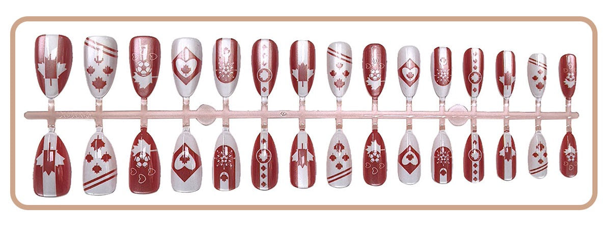 Press On Nails 30Pcs, Free Jelly Glue & Nail File