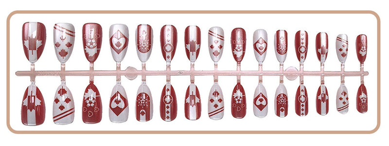Press On Nails 30Pcs, Free Jelly Glue & Nail File
