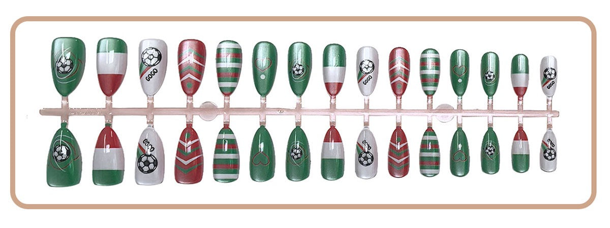 Press On Nails 30Pcs, Free Jelly Glue & Nail File