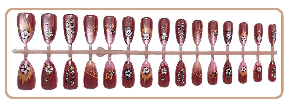 Press On Nails 30Pcs, Free Jelly Glue & Nail File