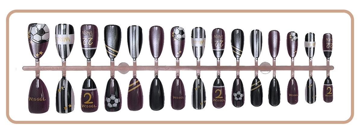 Press On Nails 30Pcs, Free Jelly Glue & Nail File