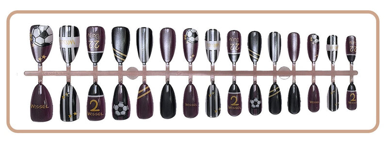 Press On Nails 30Pcs, Free Jelly Glue & Nail File