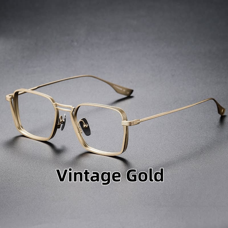 Photochromic Square Glasses | Lightweight Titanium Frame | Unisex Eyewear
