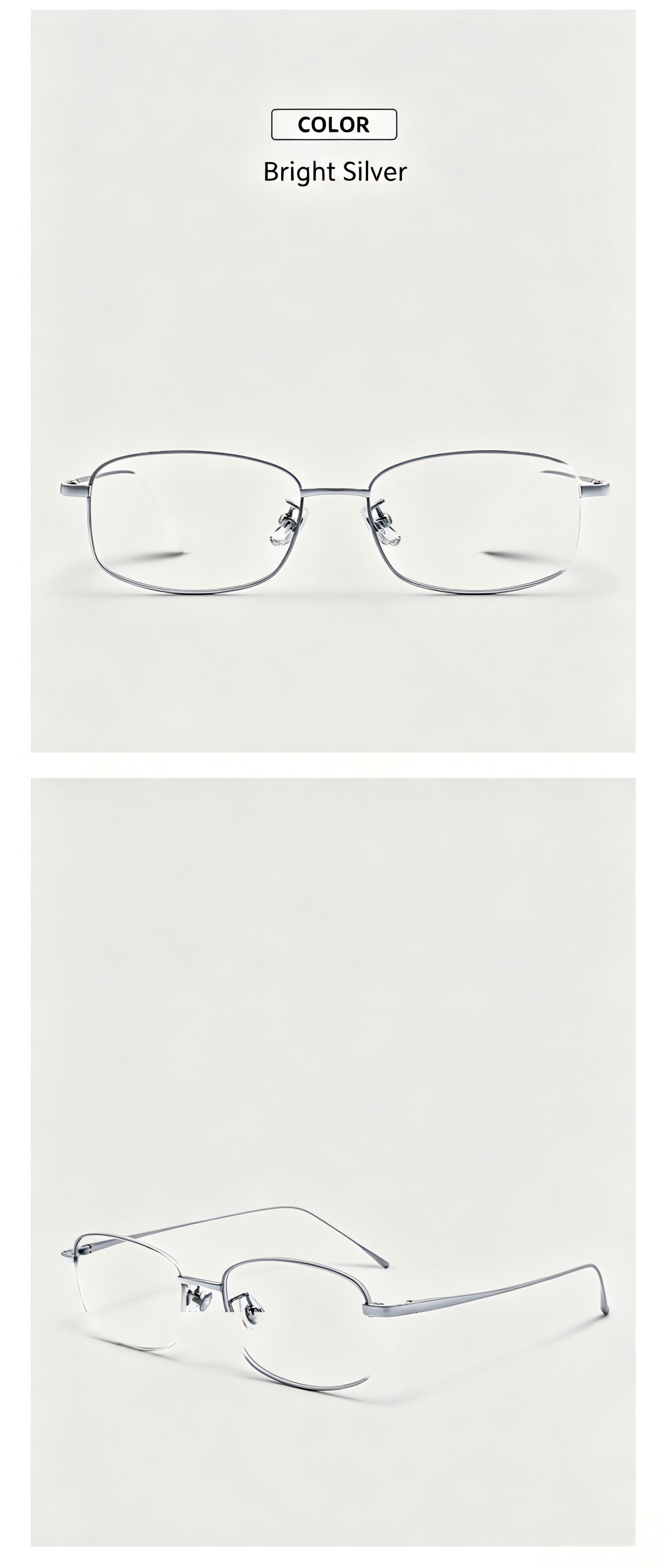 Women Light Gold Metal Glasses | Elegant Luxury Eyewear