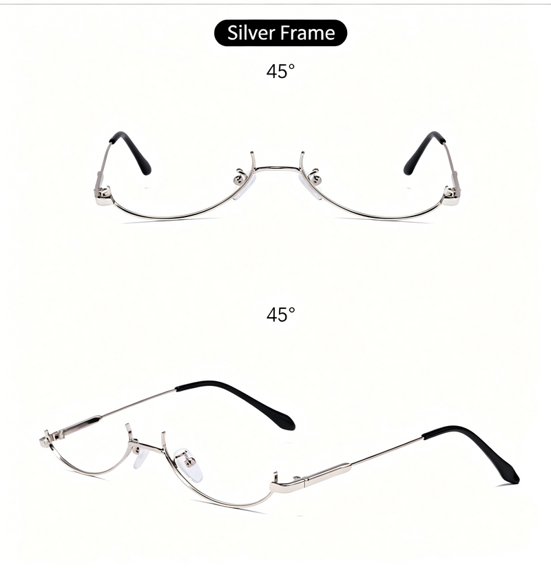 Prescription Glasses | Semi-Rimless Anime Style Frame